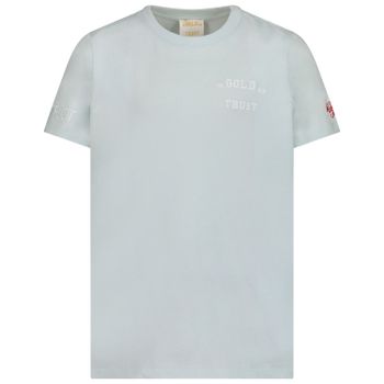 in Gold We Trust The Pusha kinder t-shirt licht blauw Afbeelding van in Gold We Trust The Pusha kinder t-shirt licht blauw