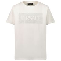 Picture of Versace 1000052 1A1343 kids t-shirt white