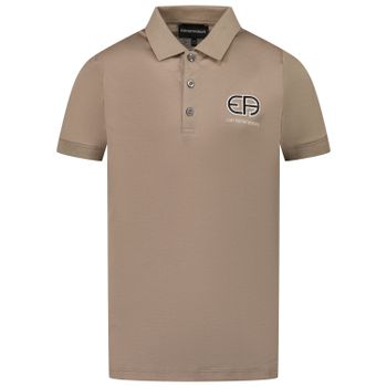Armani 3K4FB7 kinder polo beige Afbeelding van Armani 3K4FB7 kinder polo beige