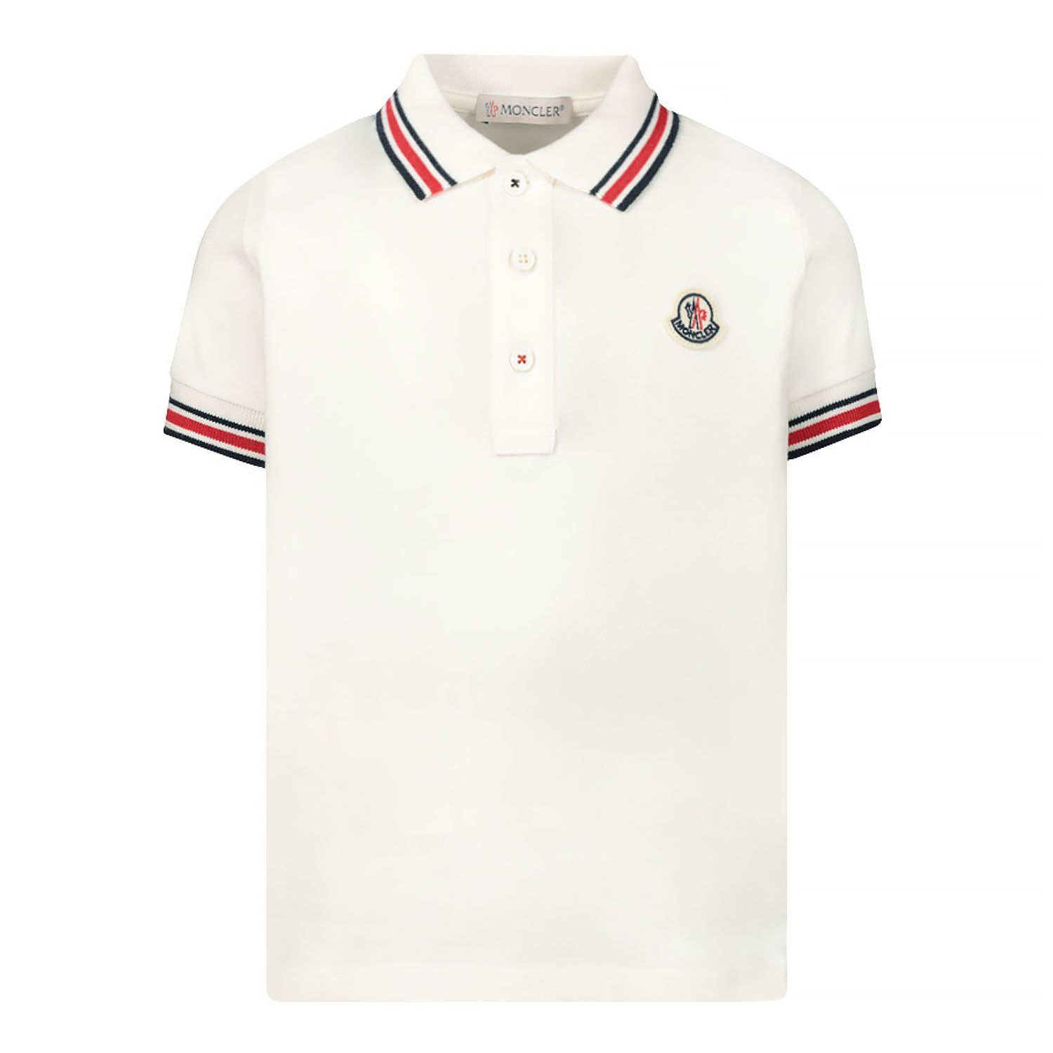 Afbeelding van Moncler H19548A000048496W baby polo off white