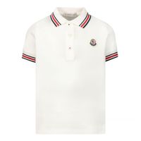 Picture of Moncler 8A00004 baby poloshirt off white