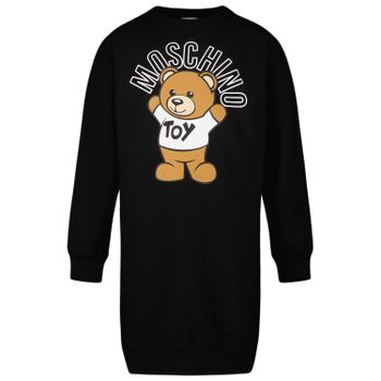 Moschino H2V064LDA17 kinderjurk zwart Afbeelding van Moschino H2V064LDA17 kinderjurk zwart