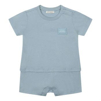 Dolce & Gabbana L1JO2G G7OLK Babystrampelanzug Hellblau Bild von Dolce & Gabbana L1JO2G G7OLK Babystrampelanzug Hellblau