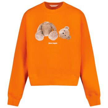 Palm Angels PBBA001F22FLE001 kindertrui oranje Afbeelding van Palm Angels PBBA001F22FLE001 kindertrui oranje