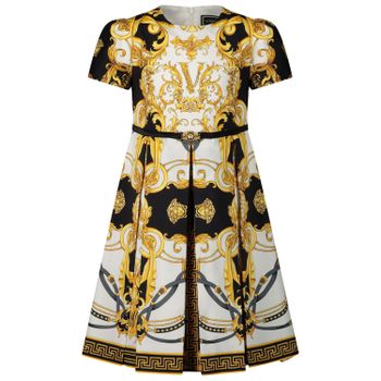 Versace YC000233 kinderjurk wit Afbeelding van Versace YC000233 kinderjurk wit