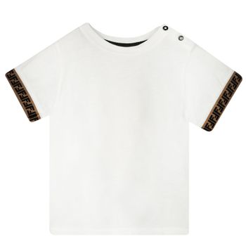 Fendi BMI200 baby t-shirt wit Afbeelding van Fendi BMI200 baby t-shirt wit