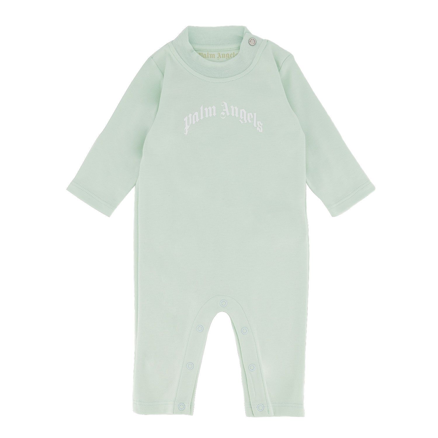 Picture of Palm Angels PBDC001S22JER001 baby playsuit light blue