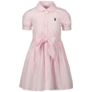Ralph Lauren 795601 kinderjurk roze Afbeelding van Ralph Lauren 795601 kinderjurk roze