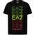 EA7 3LBT63 BJ02Z kinder t-shirt zwart