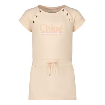 Chloé C02250 babyjurkje zalm Afbeelding van Chloé C02250 babyjurkje zalm