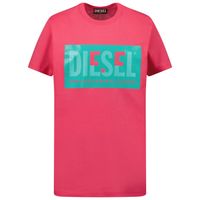 Picture of Diesel J00581 kids t-shirt fuchsia