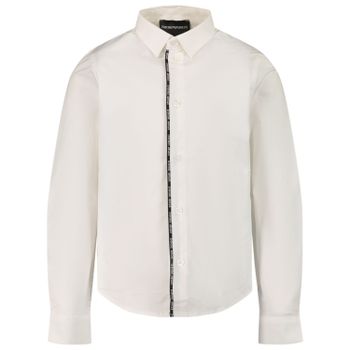 Armani 6K4C68 kinder overhemd wit Afbeelding van Armani 6K4C68 kinder overhemd wit