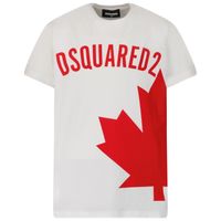 Picture of Dsquared2 DQ0979 kids t-shirt white