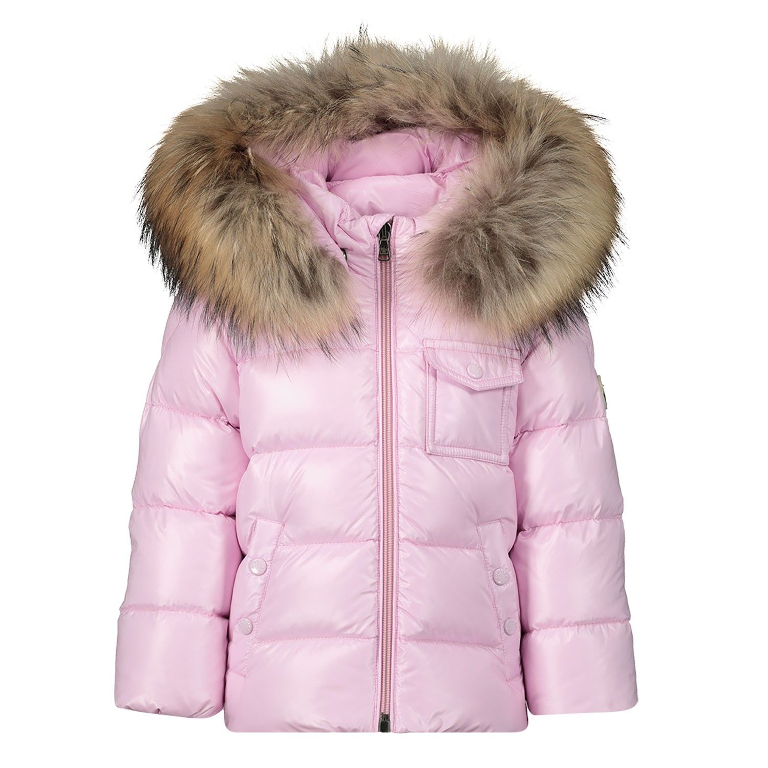 baby pink moncler coat