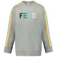 Picture of Fendi JUH029 5V0 kids sweater grey