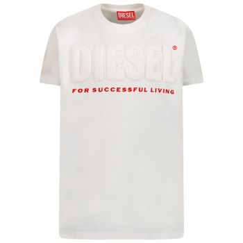 Diesel J00949 kinder t-shirt wit Afbeelding van Diesel J00949 kinder t-shirt wit
