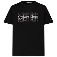 Afbeelding van Calvin Klein IB0IB01216 kinder t-shirt zwart