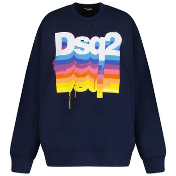 Dsquared2 DQ1242 kindertrui navy Afbeelding van Dsquared2 DQ1242 kindertrui navy
