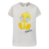 Picture of MonnaLisa 399609 baby shirt white