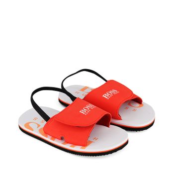 Boss J09123 kinderslippers rood Afbeelding van Boss J09123 kinderslippers rood
