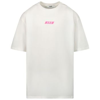 MSGM 25814 kinder t-shirt wit Afbeelding van MSGM 25814 kinder t-shirt wit