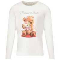 Picture of MonnaLisa 118610SI kids t-shirt off white