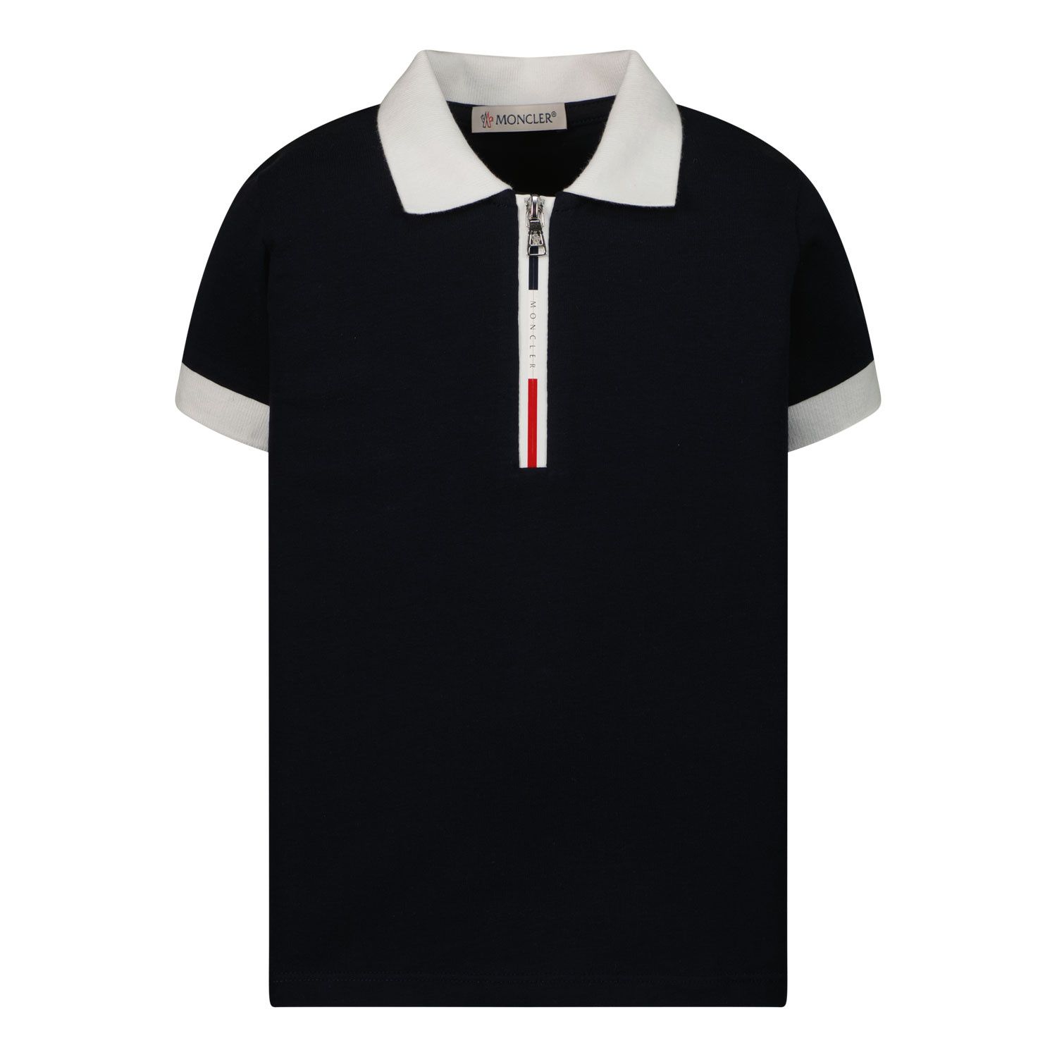 Picture of Moncler 8A00003 baby poloshirt navy