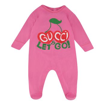 Gucci 581015 Babystrampelanzug Pink Bild von Gucci 581015 Babystrampelanzug Pink