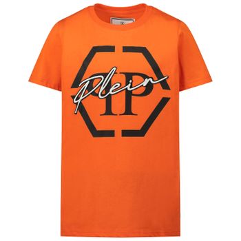 Philipp Plein A20C BTK1040 kinder t-shirt oranje Afbeelding van Philipp Plein A20C BTK1040 kinder t-shirt oranje