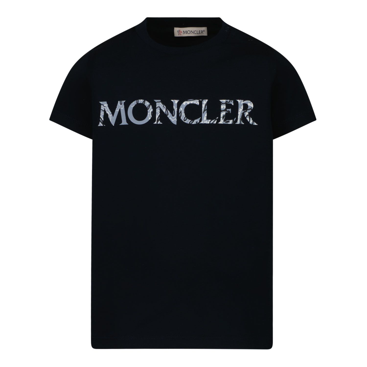 Afbeelding van Moncler H19518C000068790N baby t-shirt navy