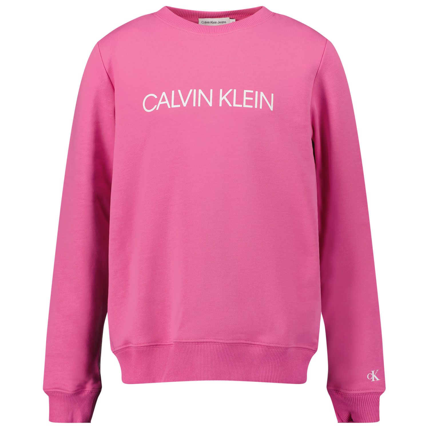 Afbeelding van Calvin Klein IU0IU00162 kindertrui donker roze
