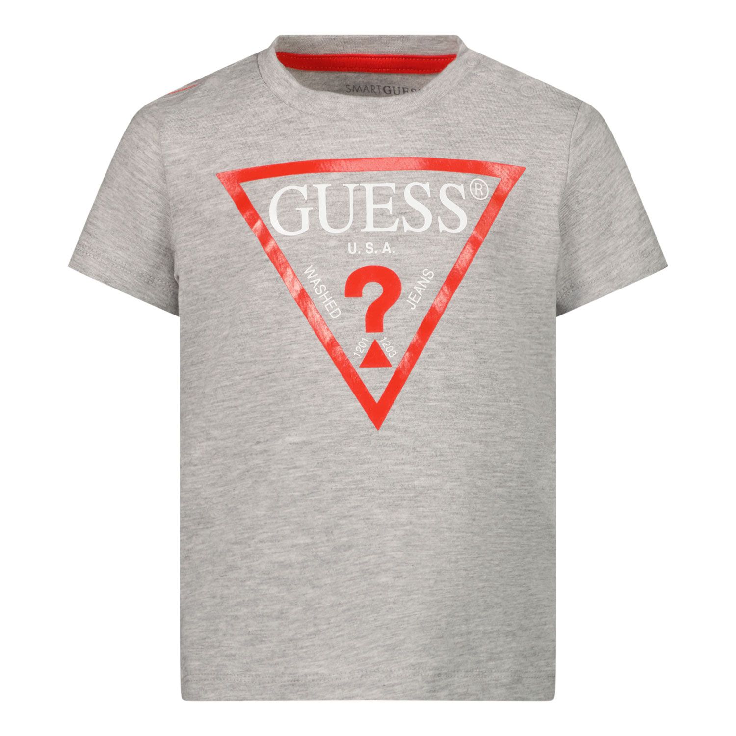 Picture of Guess N73I55 baby shirt grey