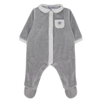 Tartine et Chocolat TR54161 Babystrampelanzug Hellgrau Bild von Tartine et Chocolat TR54161 Babystrampelanzug Hellgrau