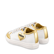 Afbeelding van Moschino 70086 kindersneakers wit/goud