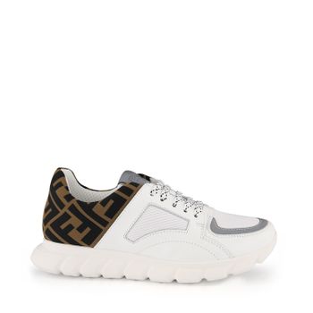 Fendi JMR333 A8CJ kindersneakers wit Afbeelding van Fendi JMR333 A8CJ kindersneakers wit