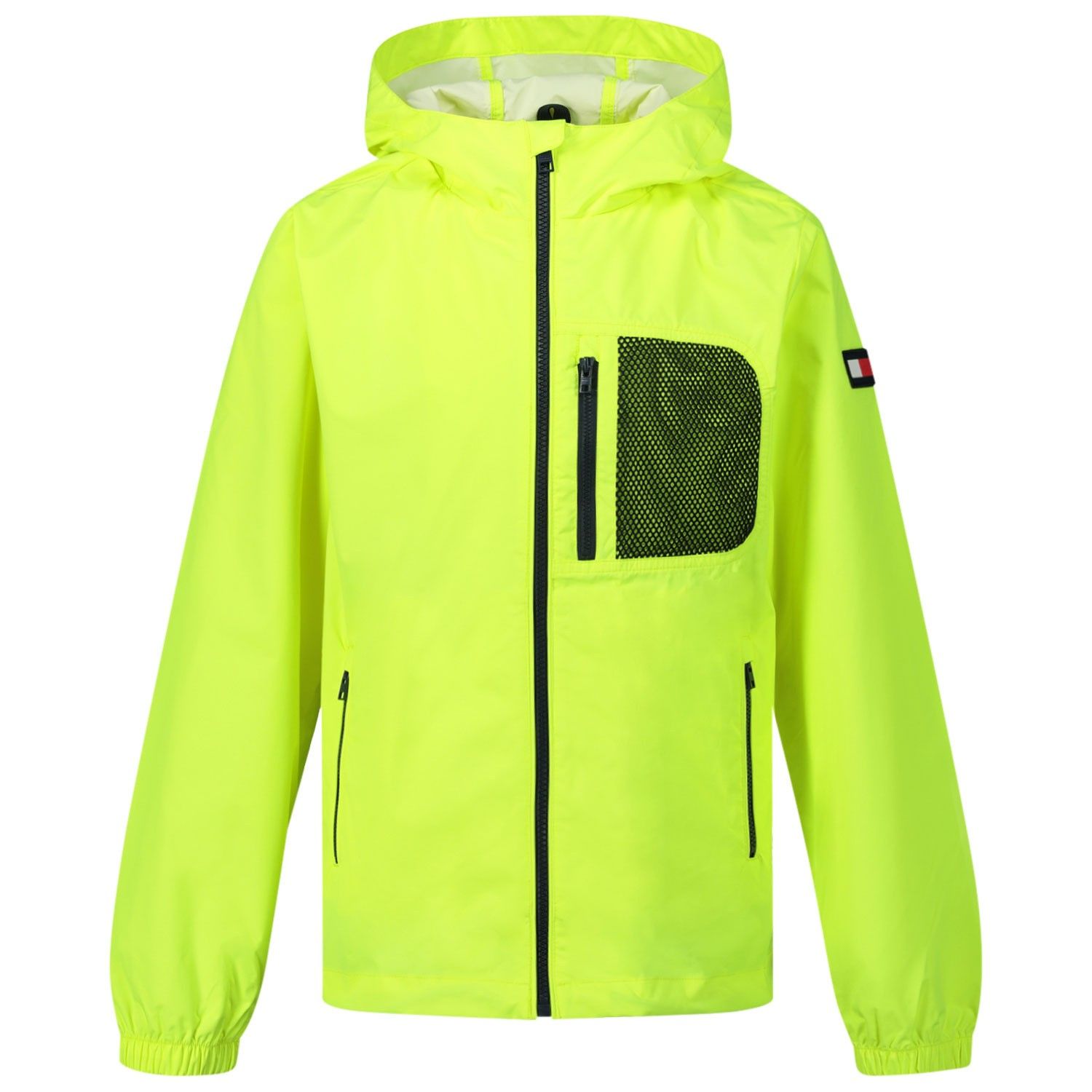 tommy hilfiger green and yellow jacket