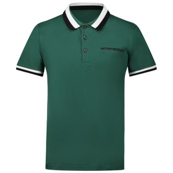 Antony Morato MKKS00471 kinder polo donker groen Afbeelding van Antony Morato MKKS00471 kinder polo donker groen