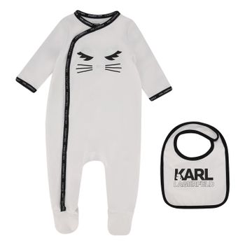 Karl Lagerfeld Z98053 boxpakje wit Afbeelding van Karl Lagerfeld Z98053 boxpakje wit