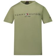 Afbeelding van Tommy Hilfiger KB0KB05844 kinder t-shirt olijf groen