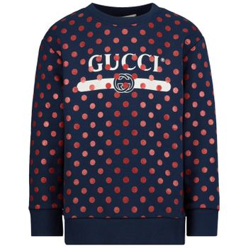 Gucci 612189 kindertrui navy Afbeelding van Gucci 612189 kindertrui navy