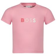 Afbeelding van Boss J95334 baby t-shirt fuchsia
