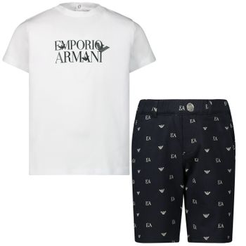 Armani 3HHV03 babysetje wit/zwart Afbeelding van Armani 3HHV03 babysetje wit/zwart