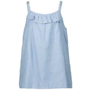Tommy Hilfiger KG0KG05081 kinder t-shirt licht blauw Afbeelding van Tommy Hilfiger KG0KG05081 kinder t-shirt licht blauw