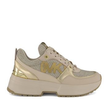 Michael Kors 43R0BLFE7D dames sneakers ecru/goud Afbeelding van Michael Kors 43R0BLFE7D dames sneakers ecru/goud