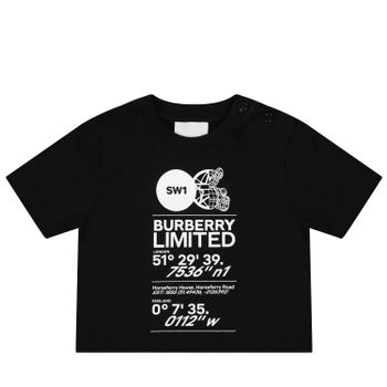 Burberry 8056962 baby t-shirt zwart Afbeelding van Burberry 8056962 baby t-shirt zwart