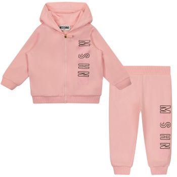 Moschino M8K00G baby joggingpak licht roze Afbeelding van Moschino M8K00G baby joggingpak licht roze