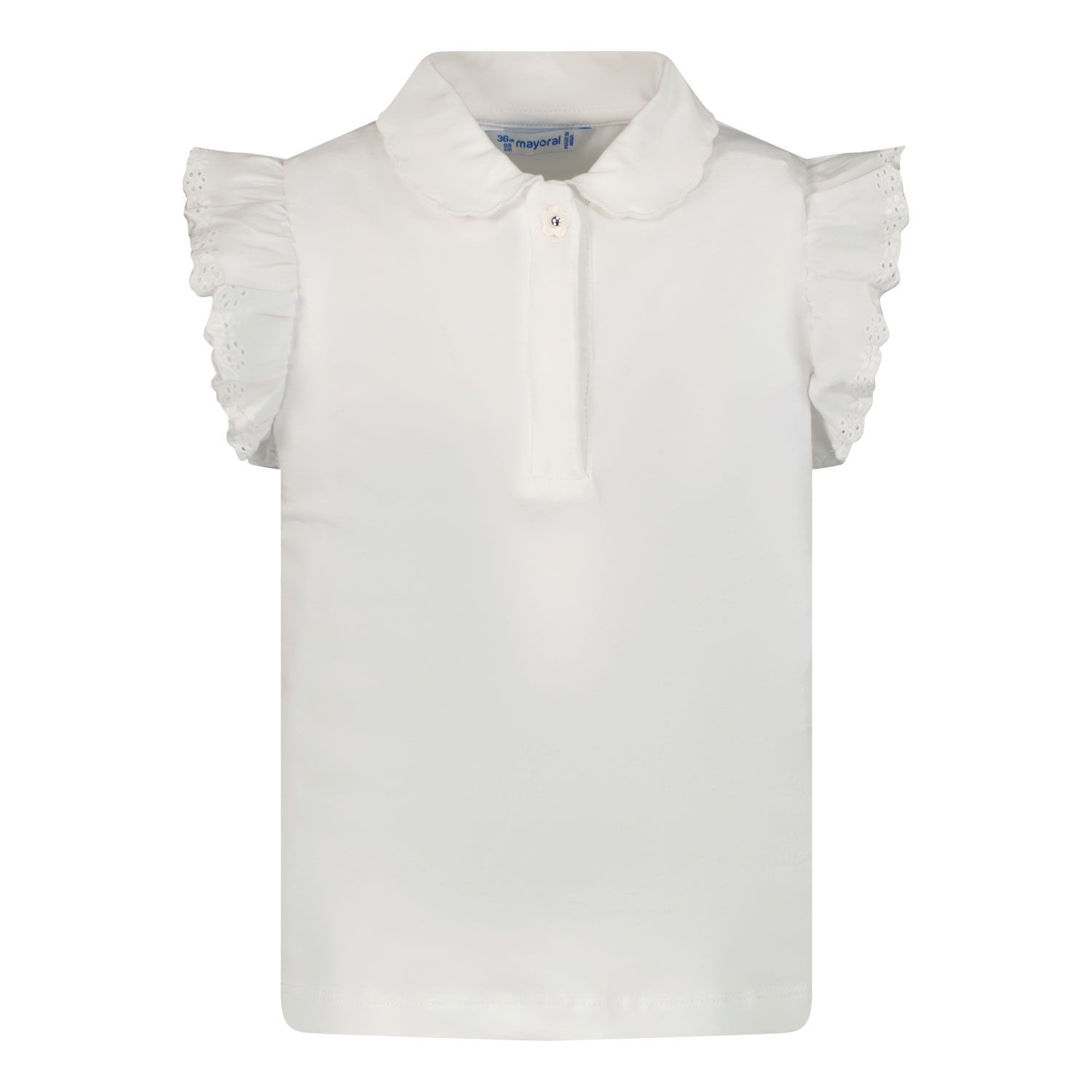 Picture of Mayoral 1184 baby poloshirt white