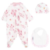 Picture of MonnaLisa 359506 baby playsuit light pink