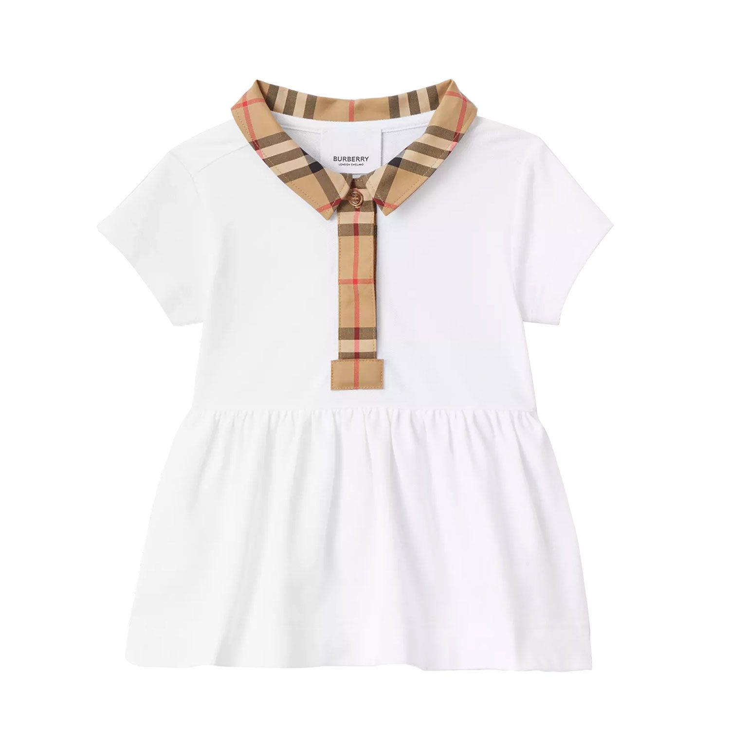 Picture of Burberry 8056992 baby dress white