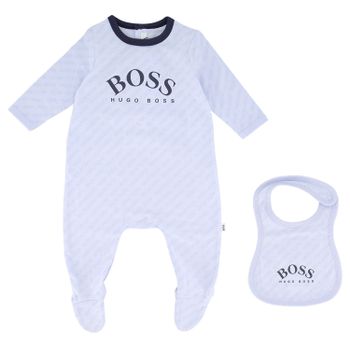 Boss J98280 baby playsuit light blue Picture of Boss J98280 baby playsuit light blue